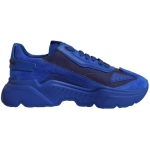 Dolce & Gabbana Blue Leather Daymaster Low Top Sneakers Shoes