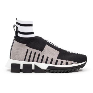 Dolce & Gabbana Black Fabric E Cotton Sneaker