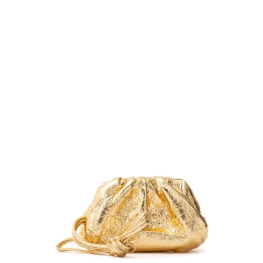 Bottega Veneta Gold Leather Wallet