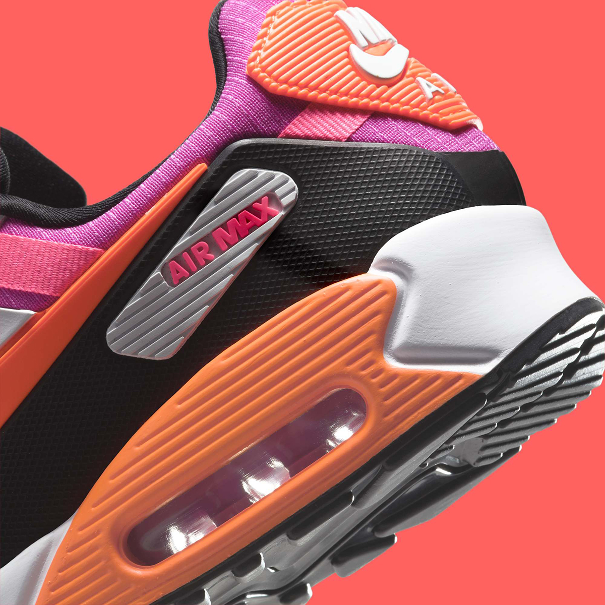 Nike Air Max 90 Drift White Black Pink Orange Fb2877 102 7