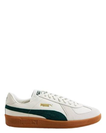 Puma Army trainers in white and green