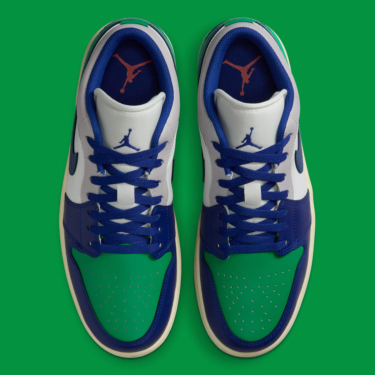 Air Jordan 1 Low Sail Deep Royal Blue Stadium Green Muslin 553558 147 3