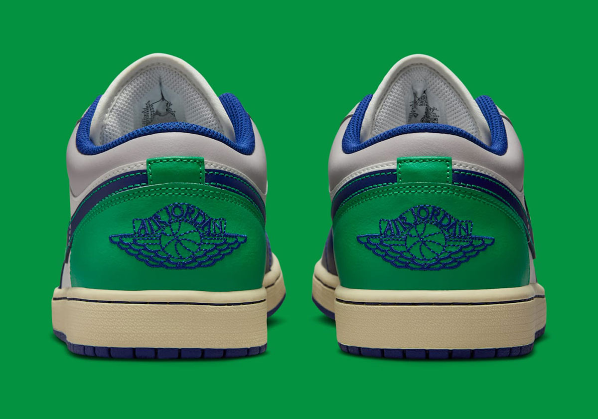 Air Jordan 1 Low Sail Deep Royal Blue Stadium Green Muslin 553558 147 4