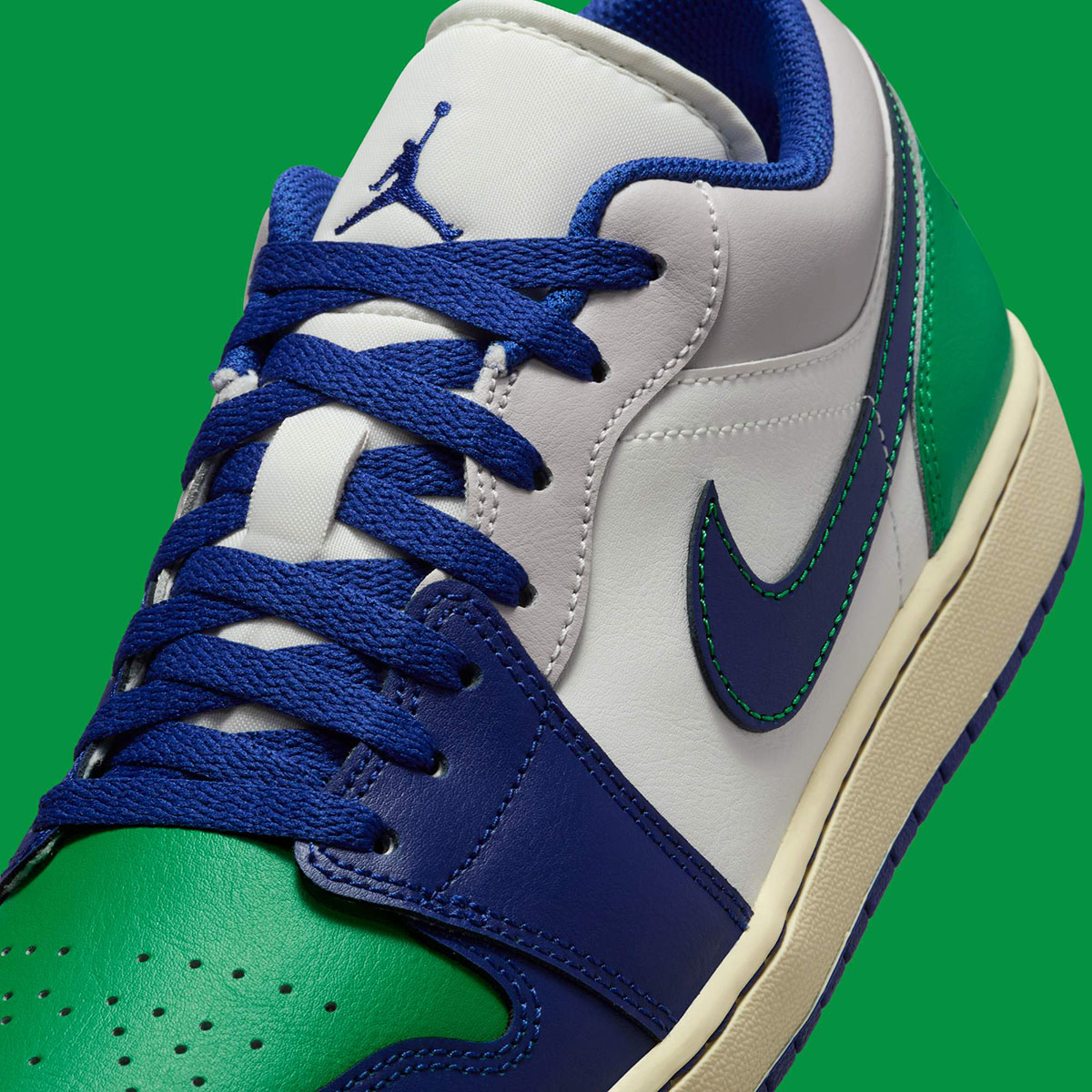 Air Jordan 1 Low Sail Deep Royal Blue Stadium Green Muslin 553558 147 5