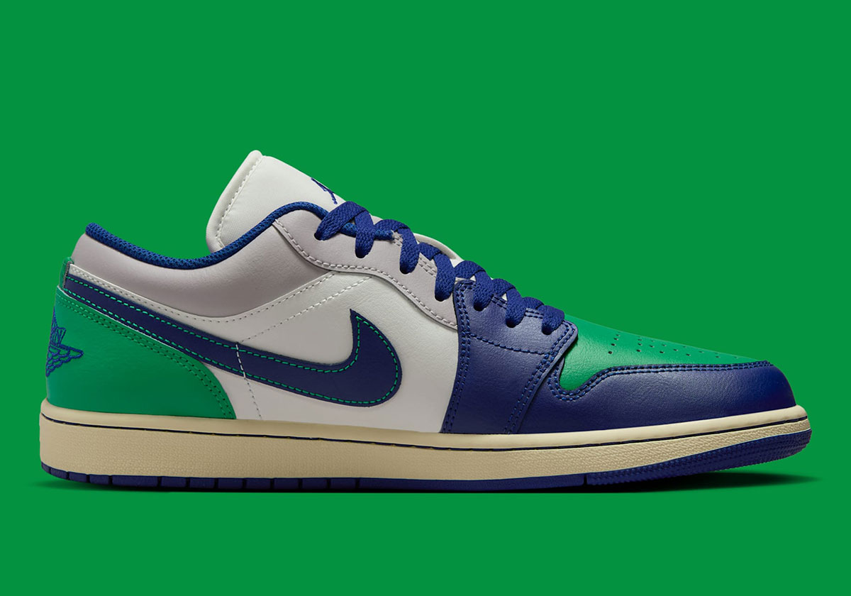 Air Jordan 1 Low Sail Deep Royal Blue Stadium Green Muslin 553558 147 7