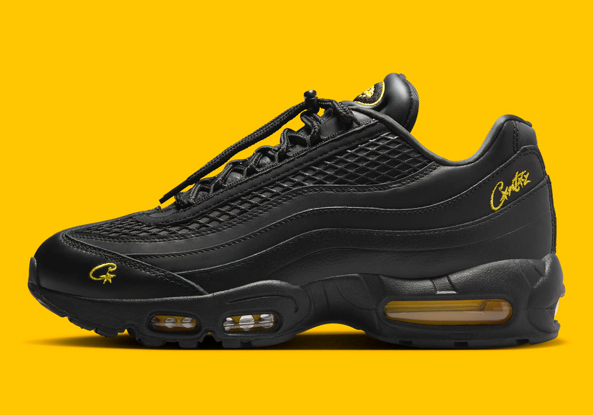 Corteiz Nike Air Max 95 Black Tour Yellow Fb2709 003 1