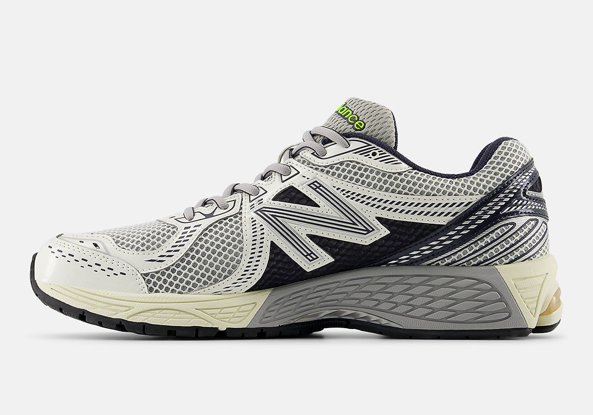 New Balance 860v2 Cream Navy Neon Ml860sn2 5
