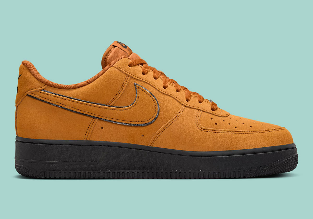 Nike Air Force 1 Low Desert Ochre Black Hq1966 700 3