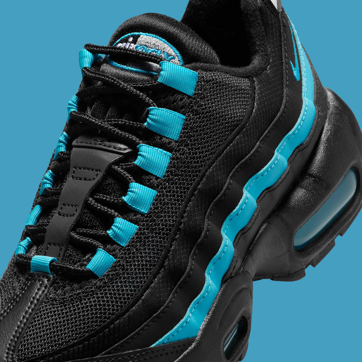 Nike Air Max 95 Gs Black Baltic Blue Pearl Grey Ii4053 010 5