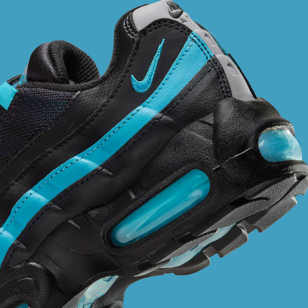 Nike Air Max 95 Gs Black Baltic Blue Pearl Grey Ii4053 010 6