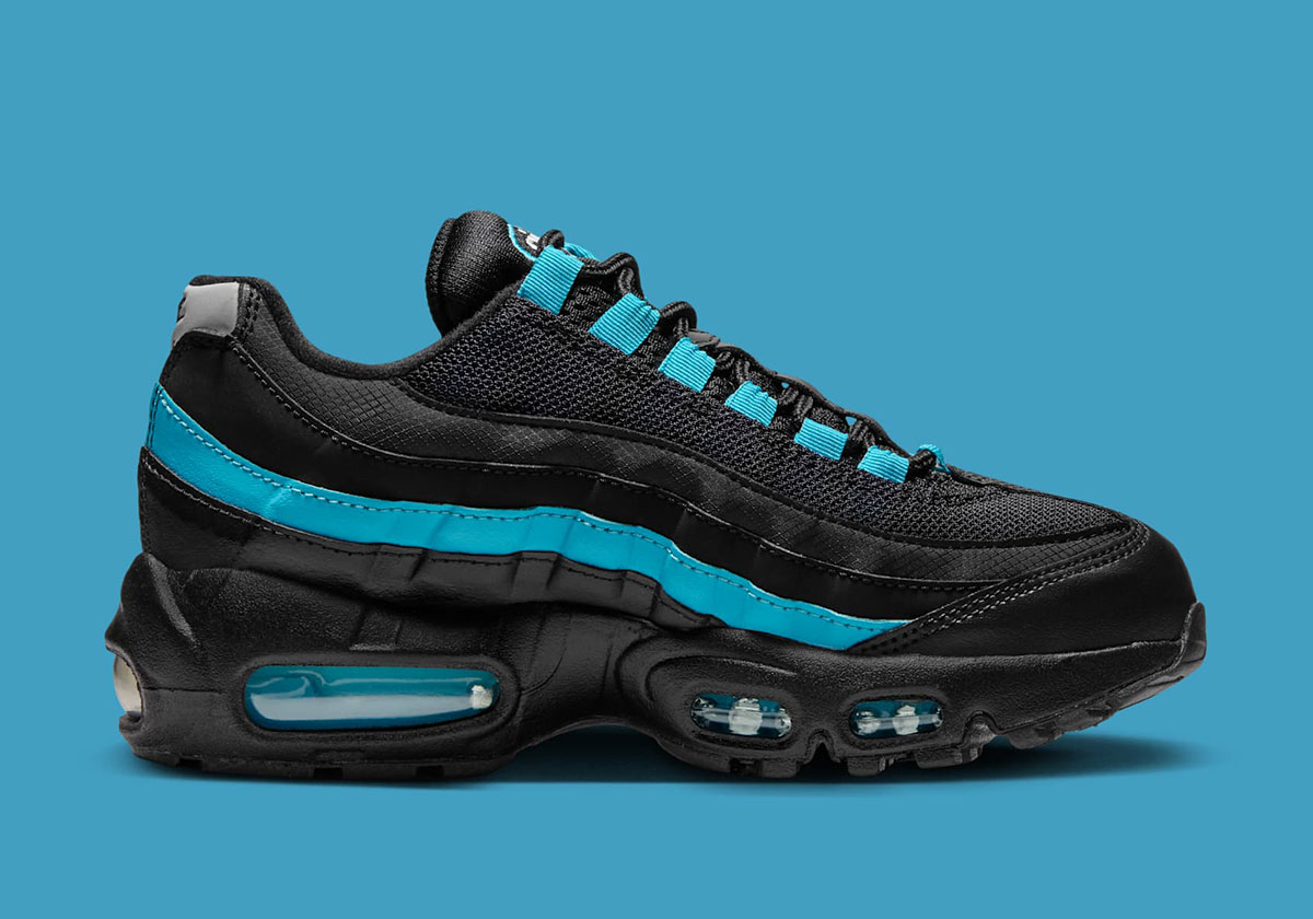 Nike Air Max 95 Gs Black Baltic Blue Pearl Grey Ii4053 010 7