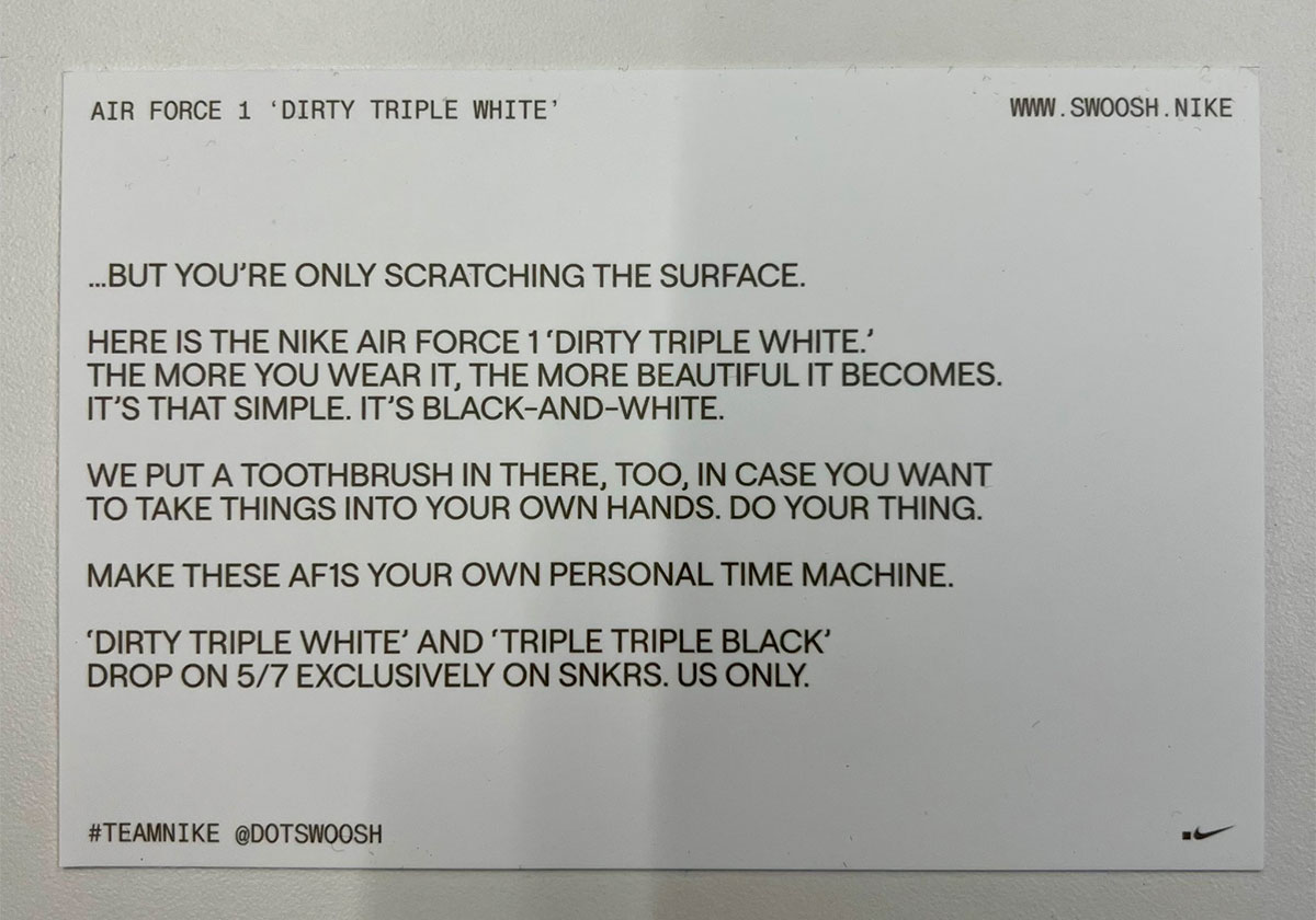 Nike Dotswoosh Air Force 1 Dirty Triple White Hj9346 100 1