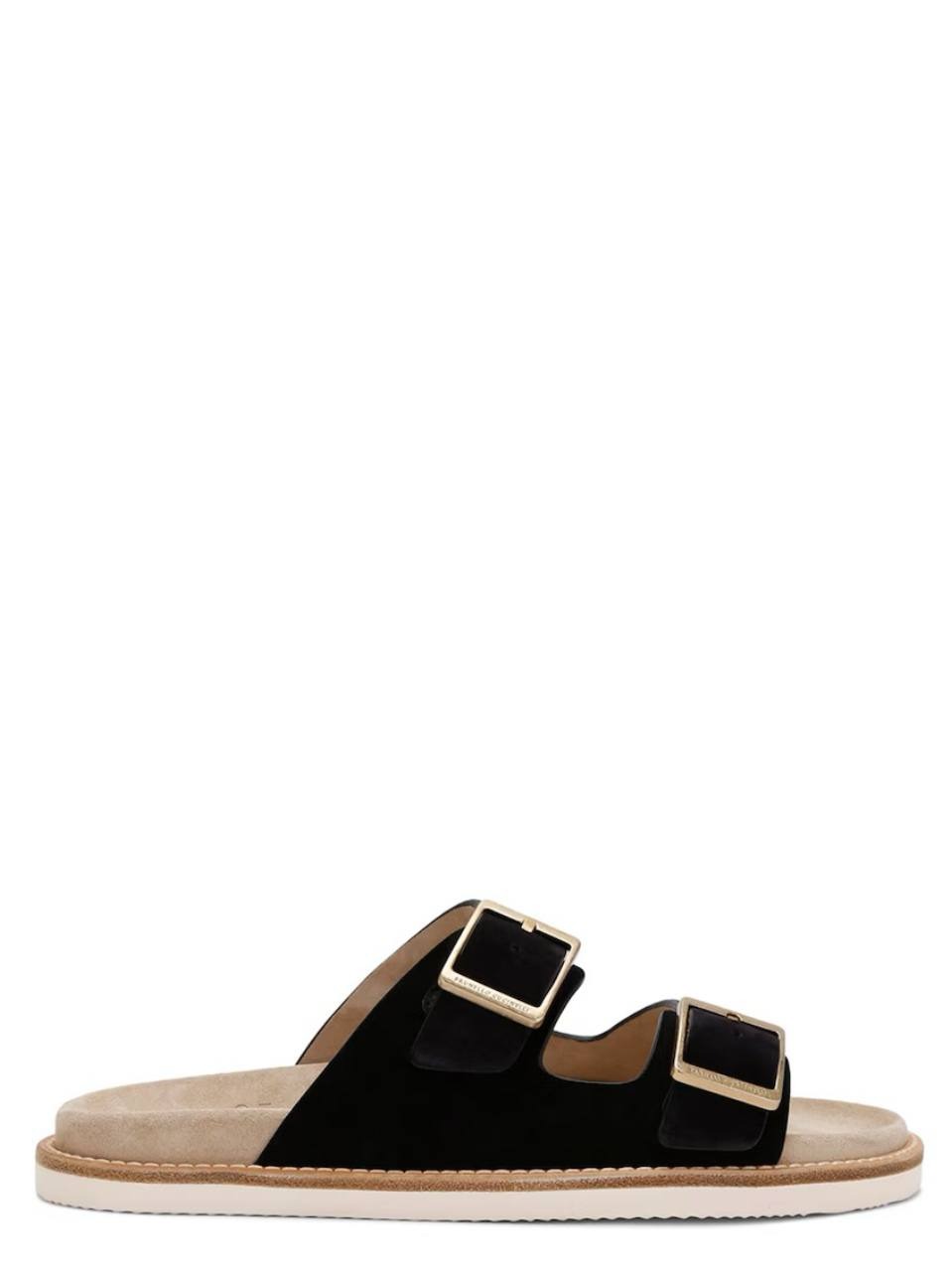 Brunello Cucinelli Suede Double-Strap Sandals