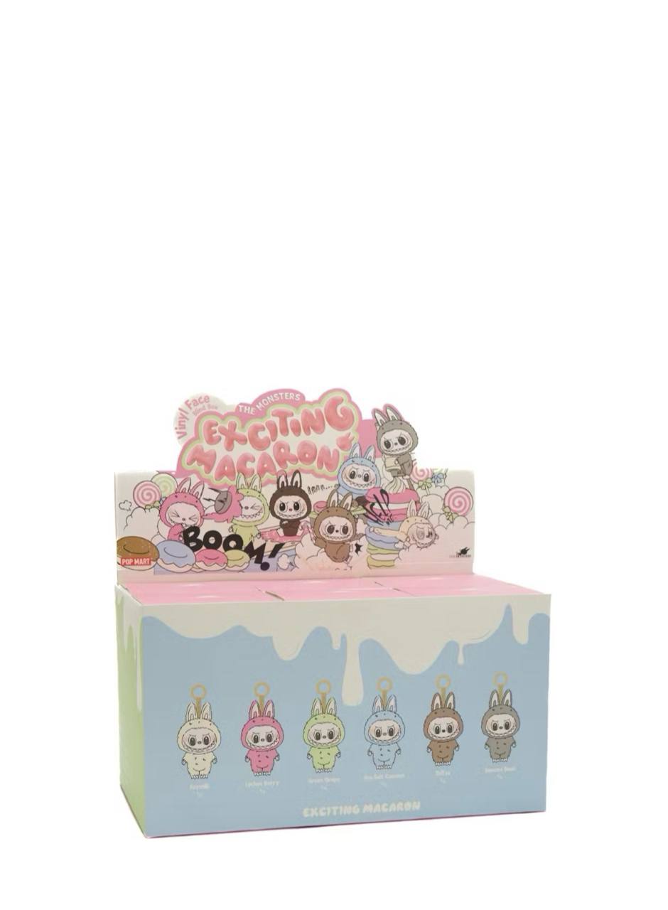 Pop Mart Labubu The Monsters Tasty Macarons Vinyl Face Sealed Case (6 Blind Boxes)