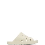 BV OFF White Slip On Sandals