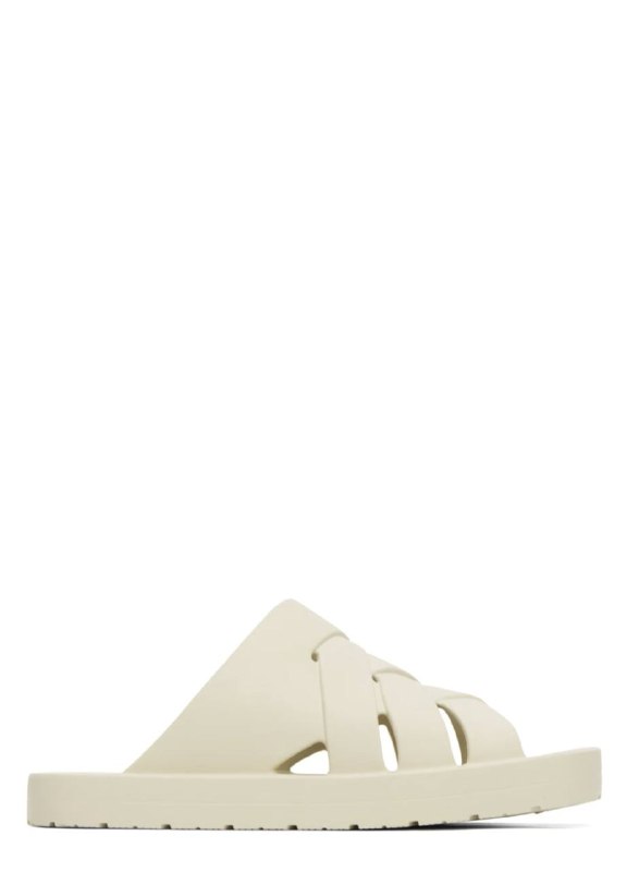 BV OFF White Slip On Sandals