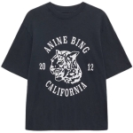 Anine Bing Avi Tee Collegiate Leopard