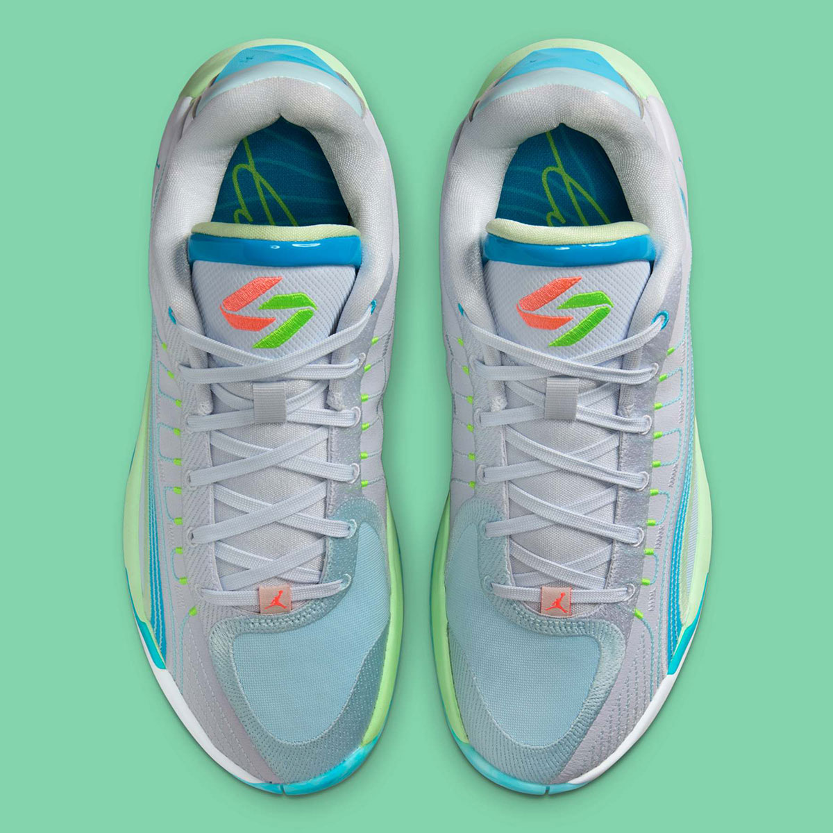 Jordan Luka 4 Laser Blue Vapor Green Football Grey Hf0823 002 5