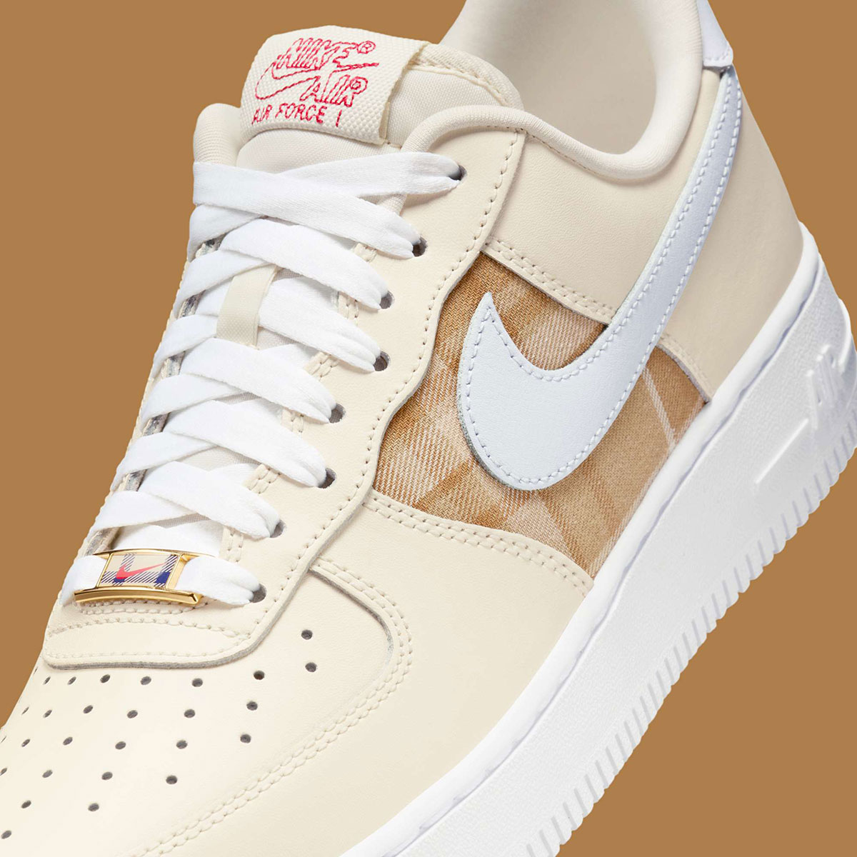 Nike Air Force 1 Low Brown Plaid Ih7352 001 9