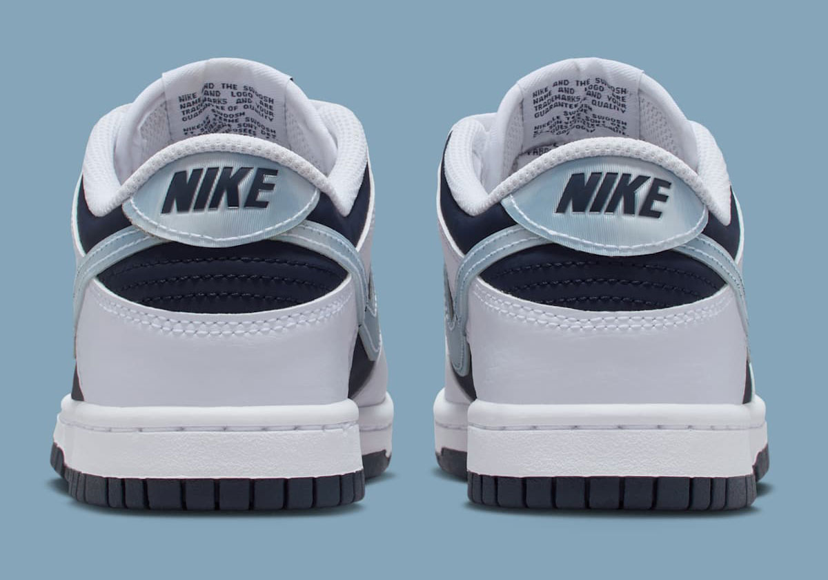 Nike Dunk Low Gs White Light Armory Blue Deep Royal Blue Obsidian Ii7639 100 2