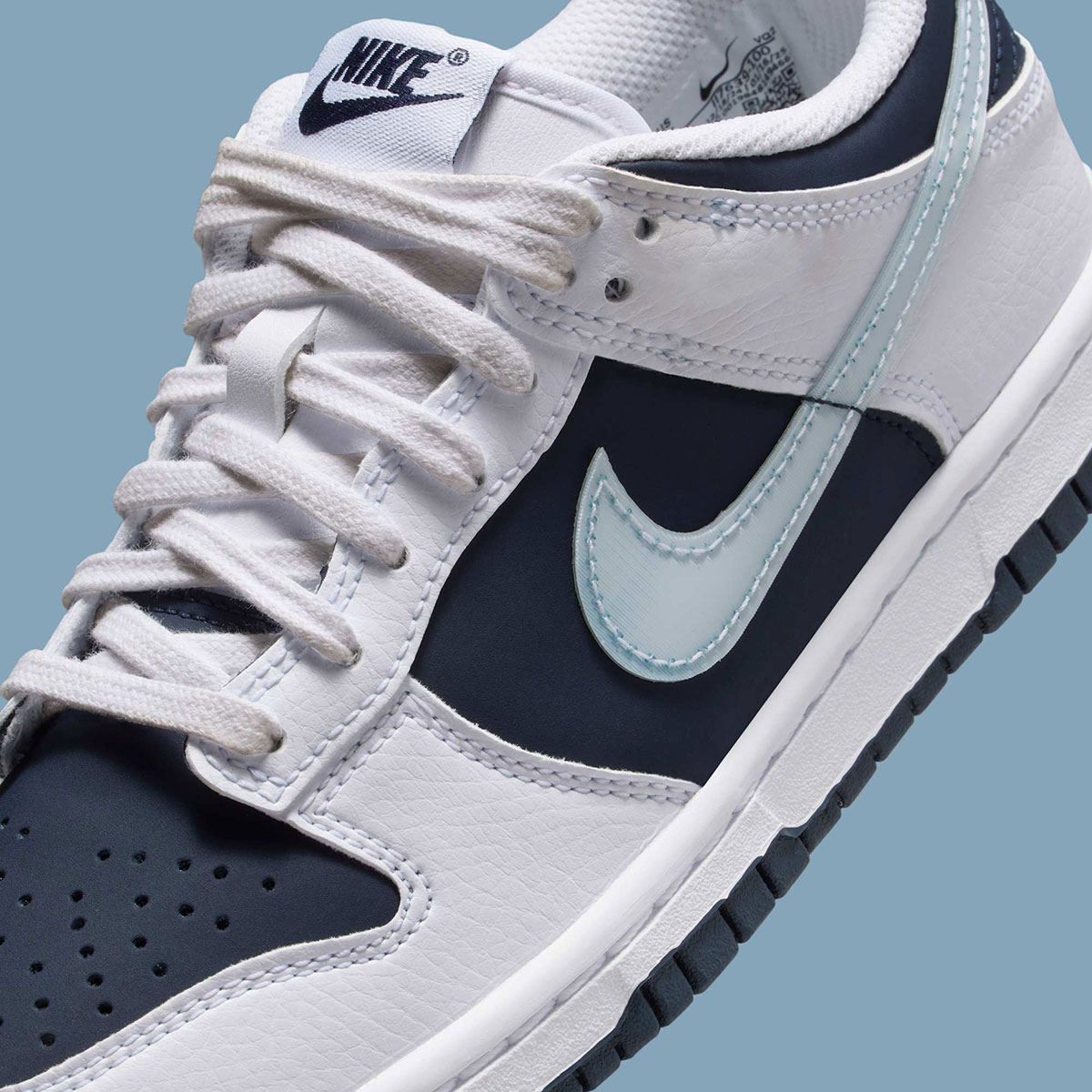 Nike Dunk Low Gs White Light Armory Blue Deep Royal Blue Obsidian Ii7639 100 5