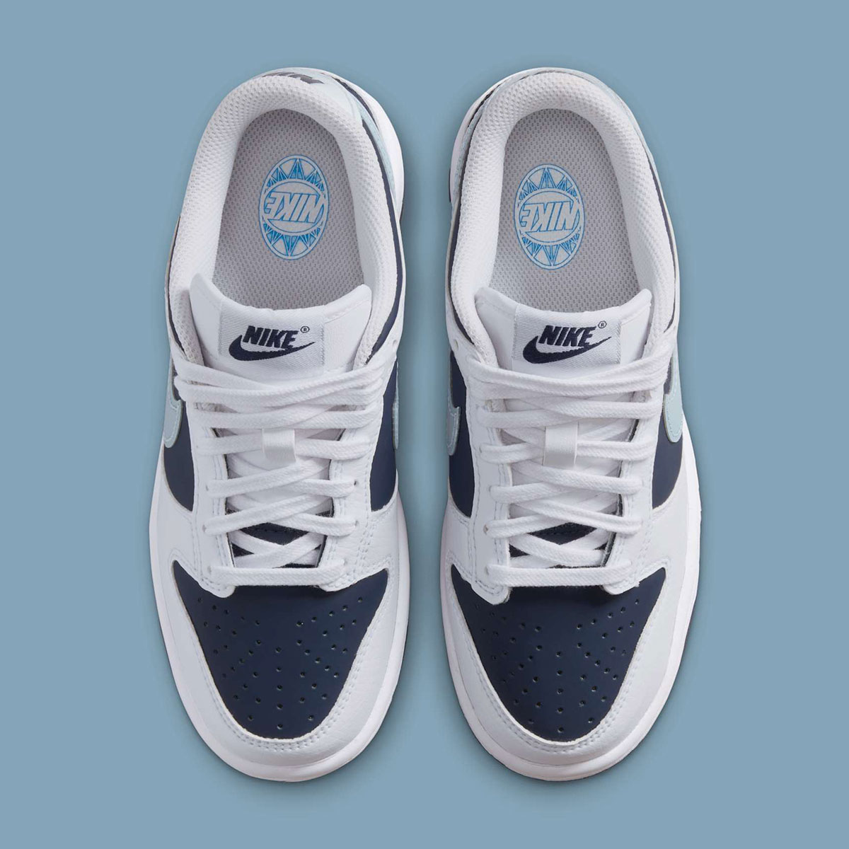 Nike Dunk Low Gs White Light Armory Blue Deep Royal Blue Obsidian Ii7639 100 8