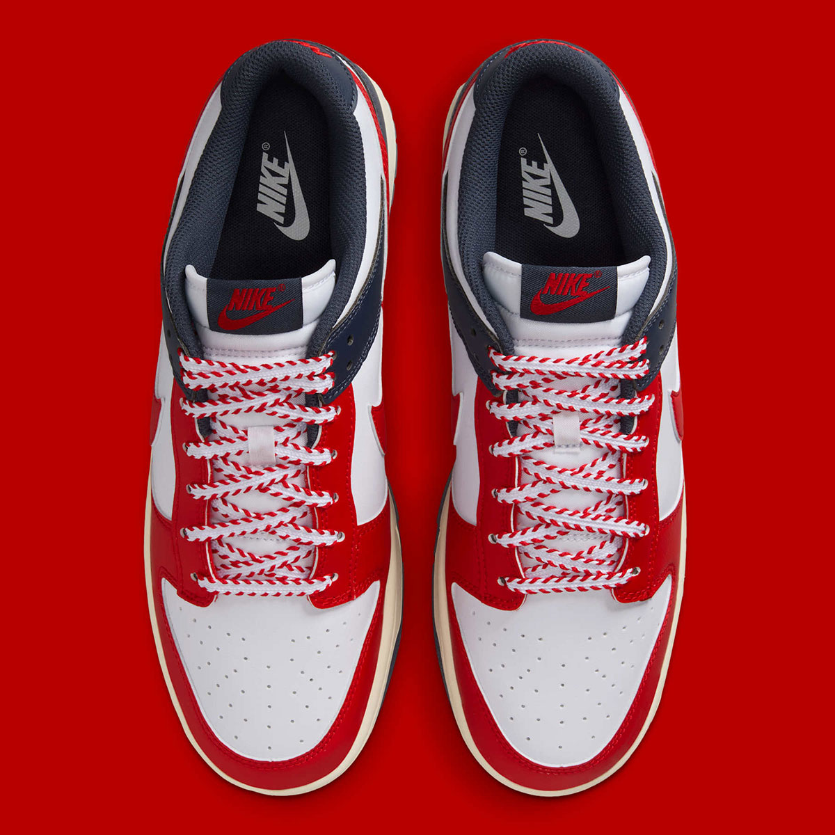 Nike Dunk Low White Thunder Blue Coconut Milk University Red Im2222 100 4