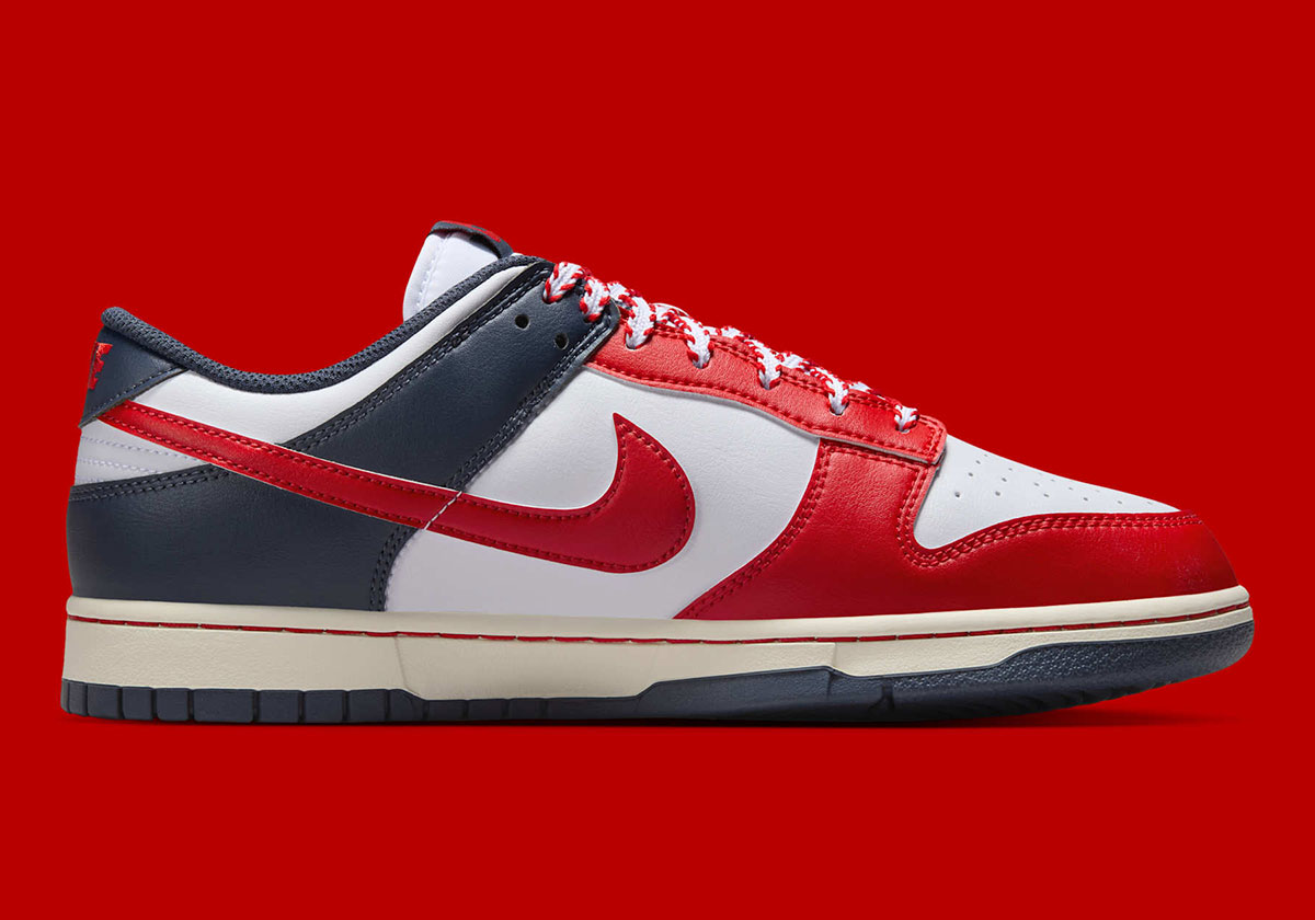 Nike Dunk Low White Thunder Blue Coconut Milk University Red Im2222 100 5