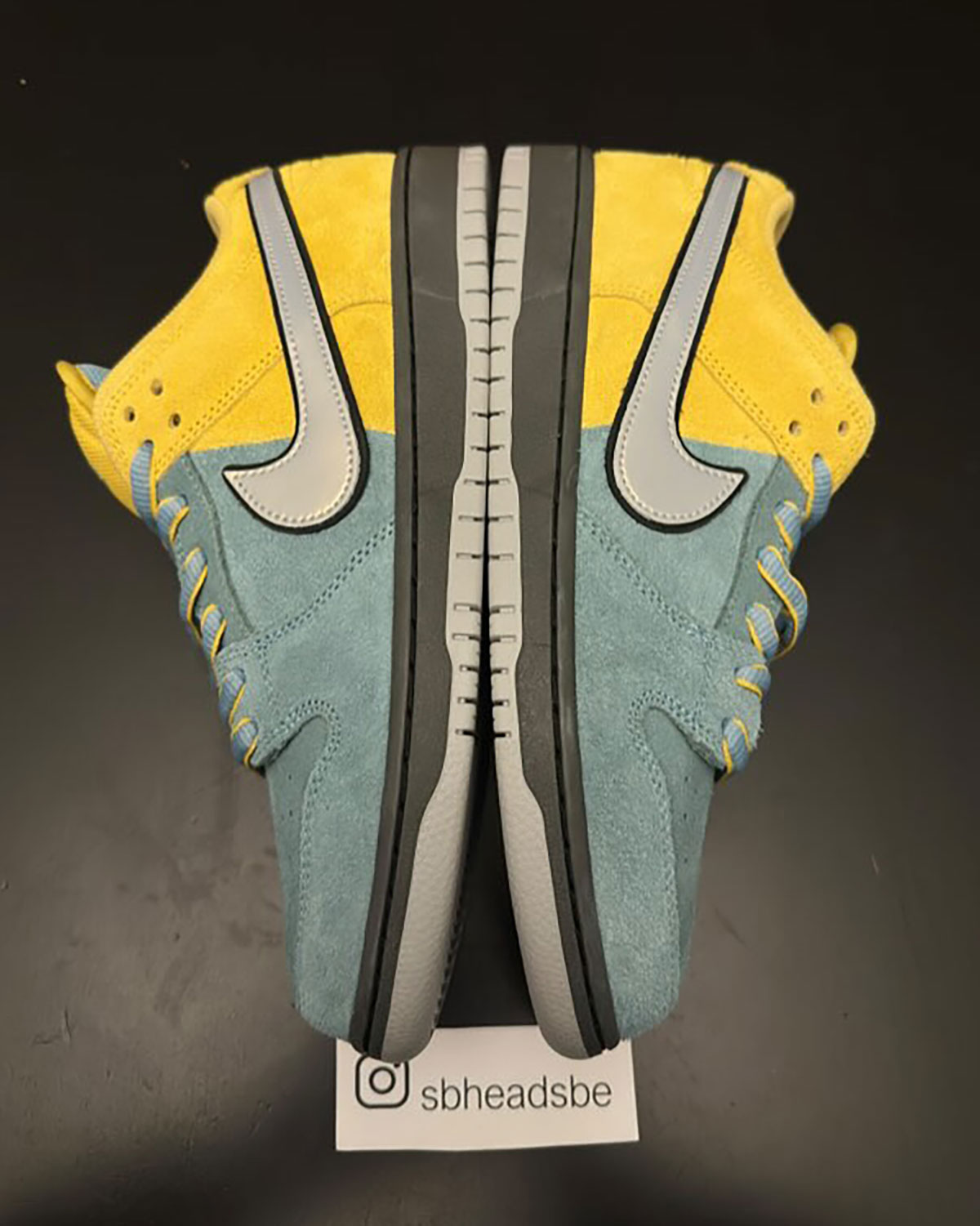 Nike Sb Dunk Low Pro Lightning Wolf Grey Denim Turquoise Iron Grey 6