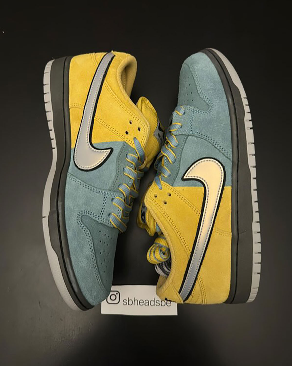 Nike Sb Dunk Low Pro Lightning Wolf Grey Denim Turquoise Iron Grey 8