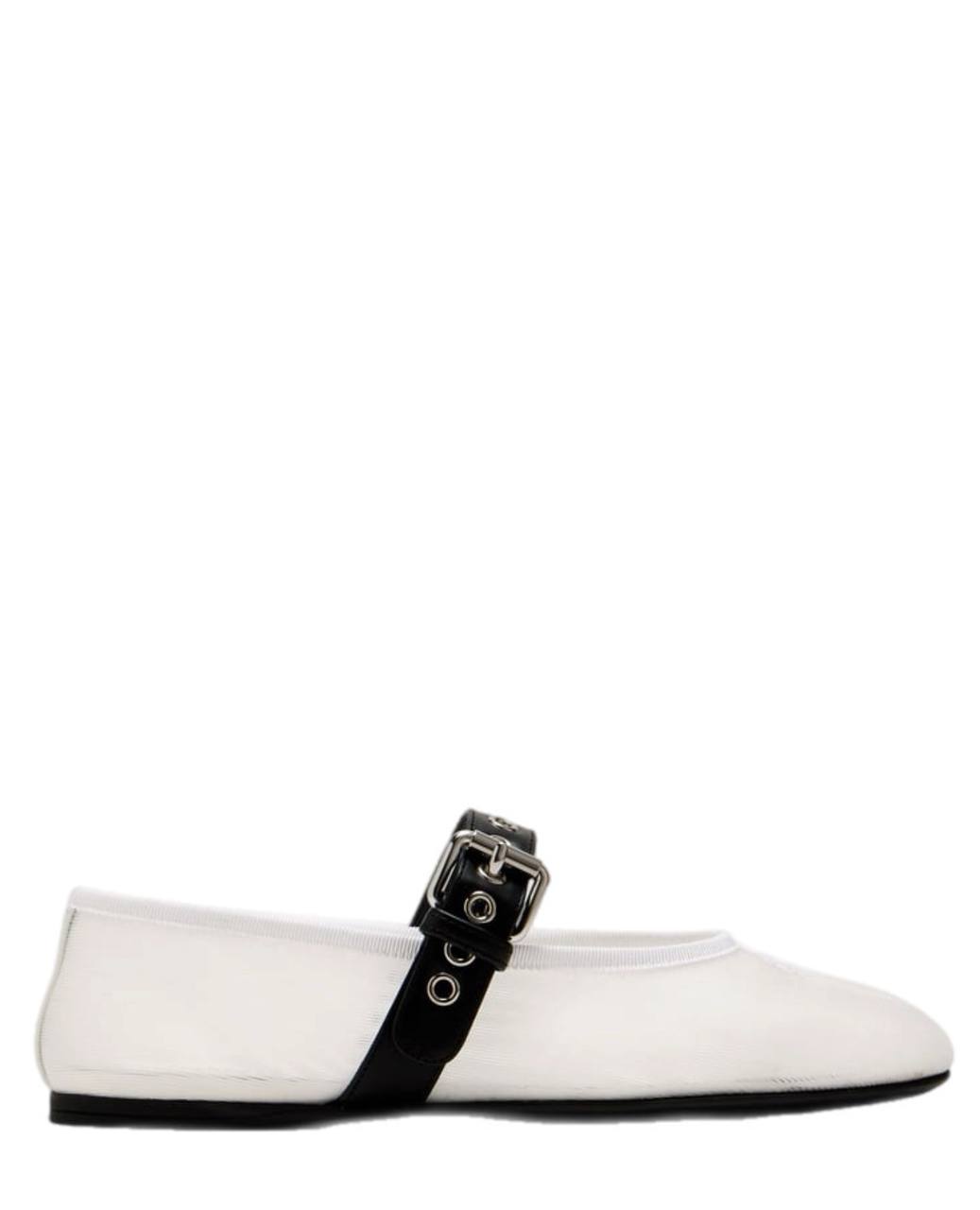 MIU MIU Mesh fabric ballerinas