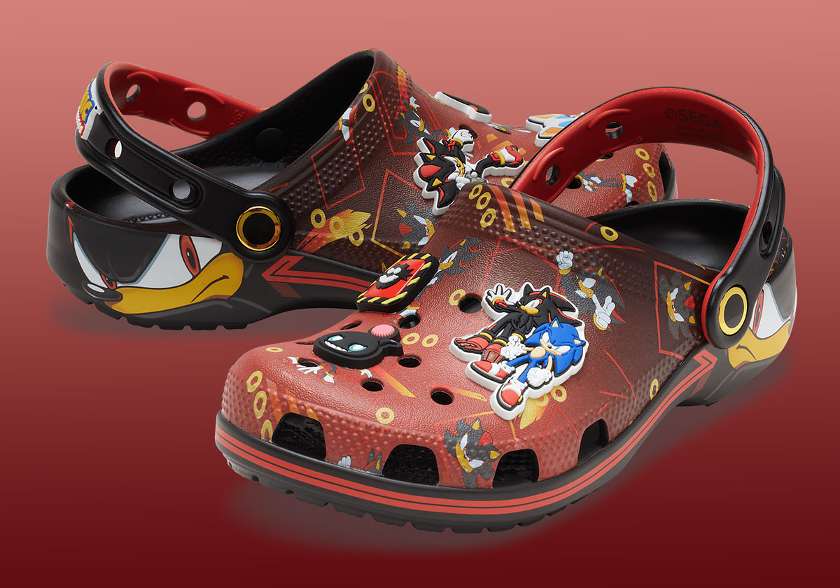 Sonic The Hedgehog Crocs Classic Clog Shadow 211465 90h 6