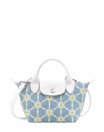 LONGCHAMP XS Le Pliage Collection Embroidered Top Handle Bag