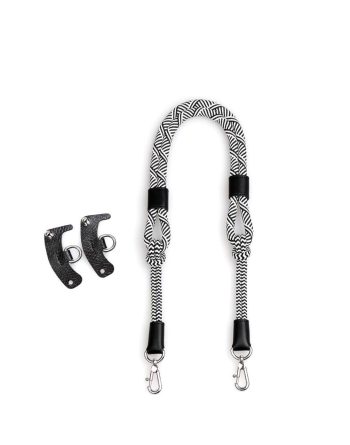 Nylon Reconstructed Strap Upgrade for Longchamp Small Tote Bags(Black)
