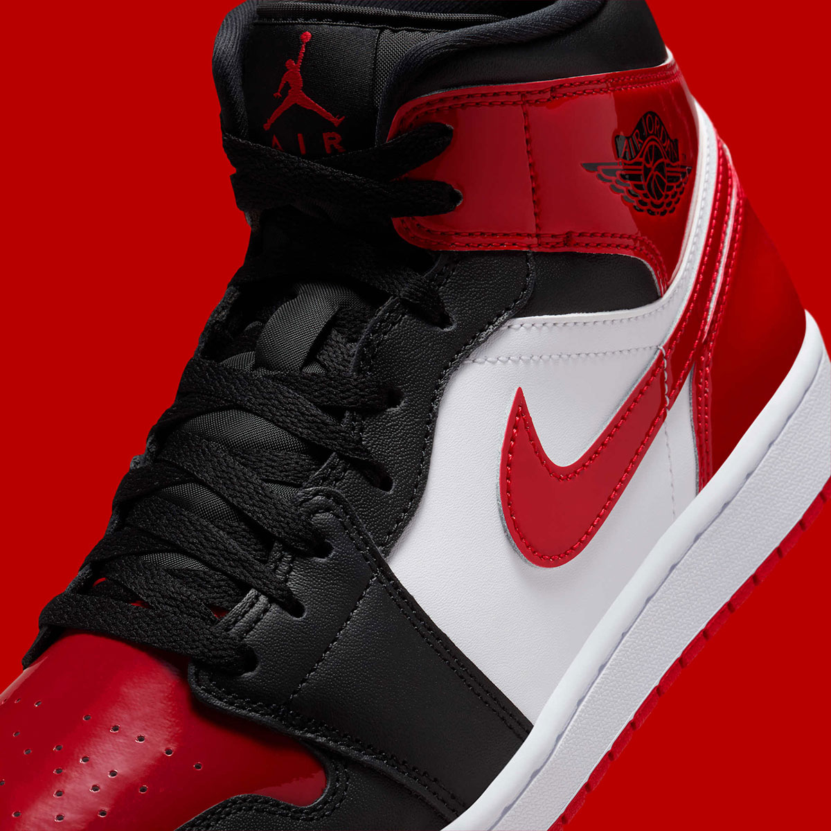 Air Jordan 1 Mid Black Varsity Red White Hv4091 006 8