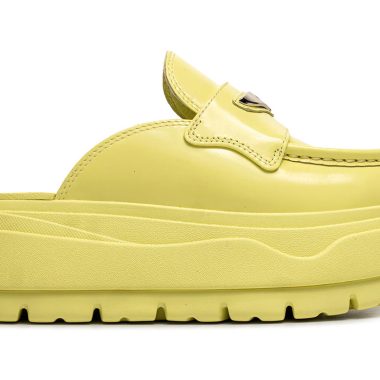The Women’s Air Jordan Mule Loafer Shines In Luminous Green