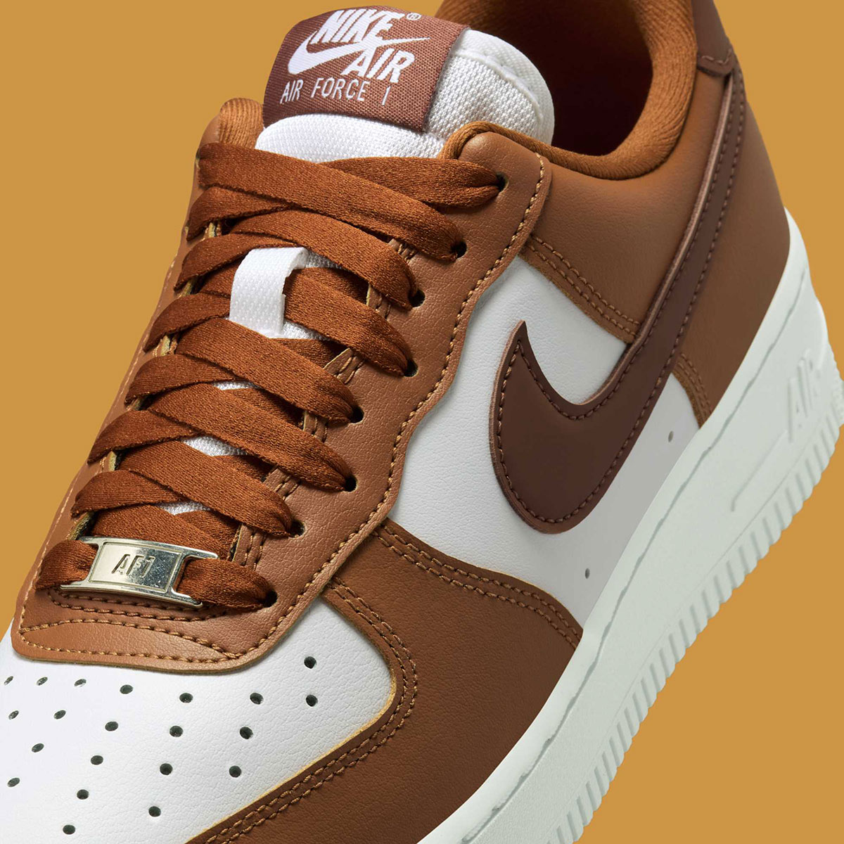 Nike Air Force 1 Low Hazelnut Fauna Brown White Metallic Silver Im6364 200 5